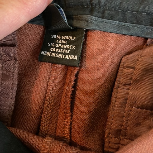 JCrew “Minnie” Slim Pant in Wool. Rust Colorway, Sz 2P - Picture 3 of 3